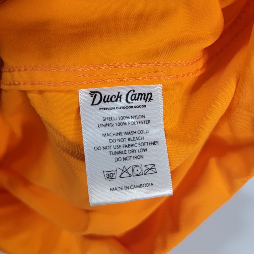 Duck Camp Lightweight Hunting Shirt Long Sleeve Men's Size Medium Blaze Sample - Picture 6 of 7